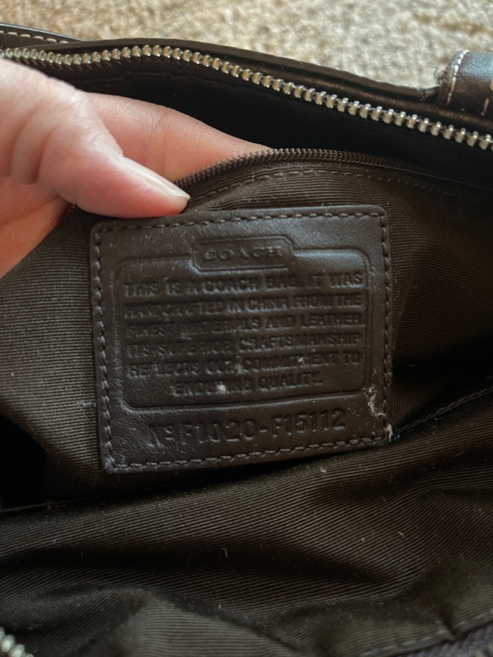 Beautiful Y2K Coach Brown Signature Canvas & Leather-Trim Tote - Picture 5 of 7